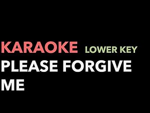 Please Forgive Me - Bryan Adams (Karaoke version - lower key)