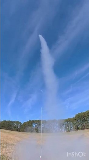 Super Fast Rocket Slo-Mo | TSP Excelsior Model Rocket Launched on an Estes E12-6 Motor #fyp #shorts