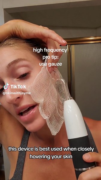 How to Use High Frequency Wand on Dry, Clean Skin