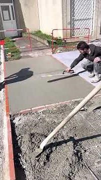 Lissage d’une dalle béton