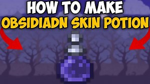 How To Make Obsidian Skin Potion in Terraria 1.4.4.9 | Terraria How To Make Obsidian Skin Potion
