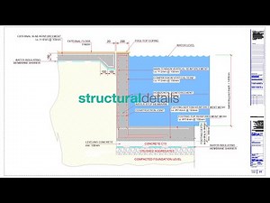 Skimmer Type Pool Retaining Wall Structural Detail