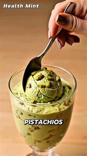 Healthy Pistachio Ice Cream 🍨 | High Protein, No Sugar & Guilt-Free Dessert! #reels #shorts #foryou
