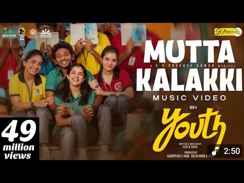 Mutta Kalakki Music Video | Youth |Ken Karunaas | Suraj Venjaramoodu | GVPrakash Kumar 44Days Income