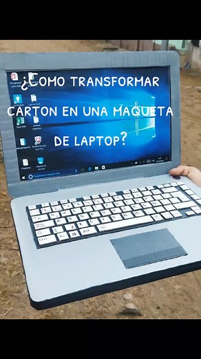 Cómo hacer una maqueta de laptop con cartón