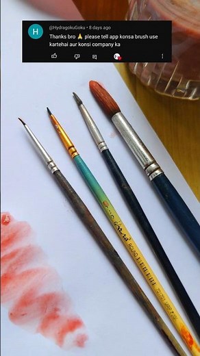 Watercolor Brushes for Beginners #shorts