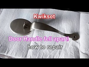 Kwikset handle thumb latch repair