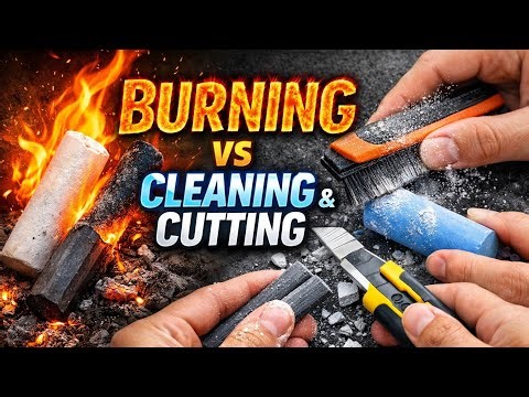 Burning Chalk Slatepencil And Cleaning | #chalk #Slatepencil
