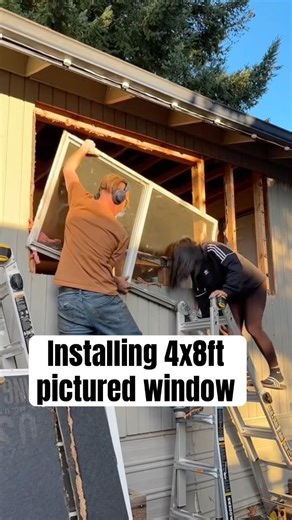 Installing 4x8ft pictured window