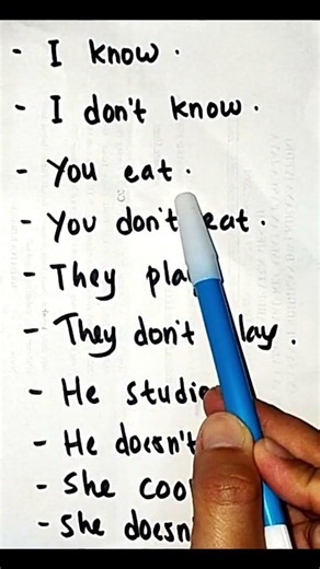 Kalimat Positif dan Negatif dalam Bahasa Inggris #english #bahasainggris