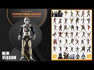 Uchuu Keiji Gavan Hero and All Monster Villain