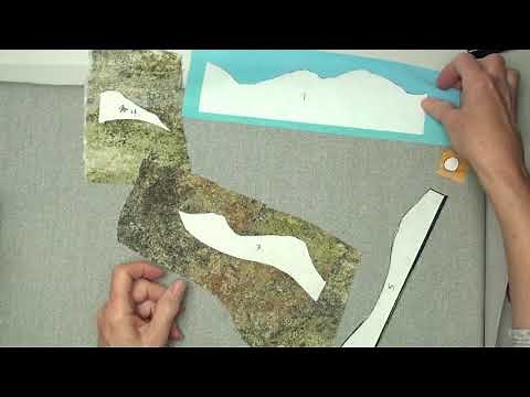 How to Make a Fabric Landscape Card