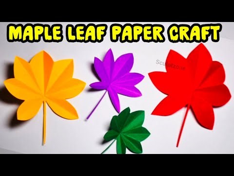 🌈 How to Make Paper Leaves | Simple & Beautiful Craft for Kids