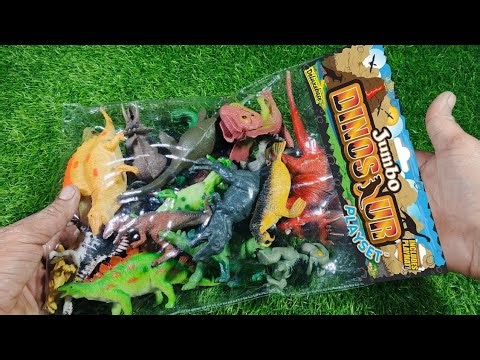 Satisfying Unboxing Animal Toys, Cow Elephant Gorilla Hippopotamus Tiger, Dinosaur Toys, ASMR