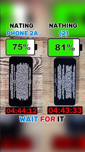 NOTHING PHONE 2A VS NOTHING (2) BATTERY TEST!!