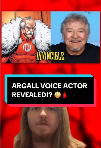 ARGALL VOICE ACTOR REVEALED!? 😳🩸 #invincibleseries #invinciblecomics #frankwelker #argallinvincible #invincibleargall #argallvoiceactor #frankwelkervoice #megatronvoice #skybound #imagecomics #comictoks