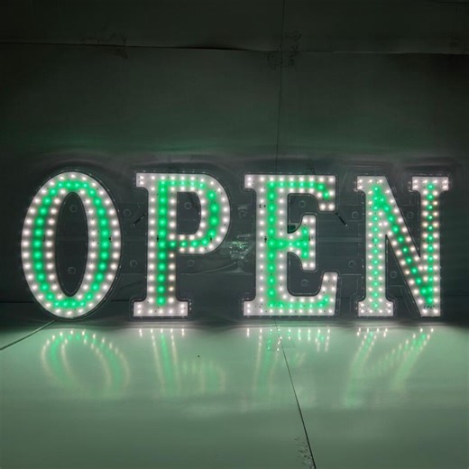 EPL OPEN Green, LED 2G Blinking Sign, Eye-catching, Super Bright, 10"x30", Remote Control, Window Light Display, Store Business Decor, Shop - Etsy