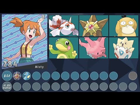 All Misty's Pokemon GEN 1 - GEN 8