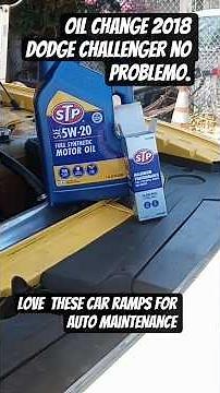 oil change time again ,car ramps make job easy these ramps have longer ramp for lower to ground cars