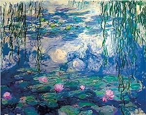 Pintoo Jigsaw Puzzles 500 Piece for Adults - Monet - Water Lilies, 1916-19 Beautiful Plastic Puzzle for Home Decor Zero Dust Easy Storage [H2443]
