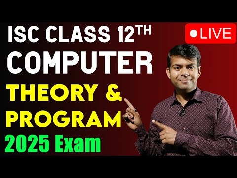 ISC Class 12 Computer Science 2025 Exams - Live #amplifylearning