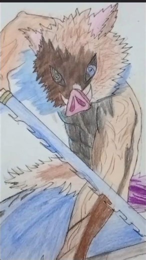 How to make inosuke #anime #animeedit #arsh_artist00