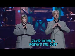 David Byrne and Robyn Perform Surprise Duet at SNL 50th Anniversary Concert
