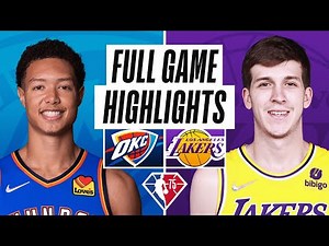 THUNDER at LAKERS | FULL GAME HIGHLIGHTS | April 8, 2022