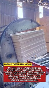 Amazing Plywood Flipping Machine – Industrial Wood Panel Handling Technology.