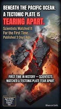 Scientists Just Watched a Tectonic Plate Tear Apart — Published 3 Days Ago #facts #science