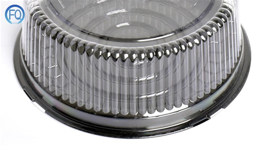 Best Seller 6inch Round Plastic Cake Container With Clear High Dome Lid