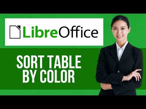 How to Sort by Color on Libreoffice Calc — Step by Step LibreOffice Tutorial