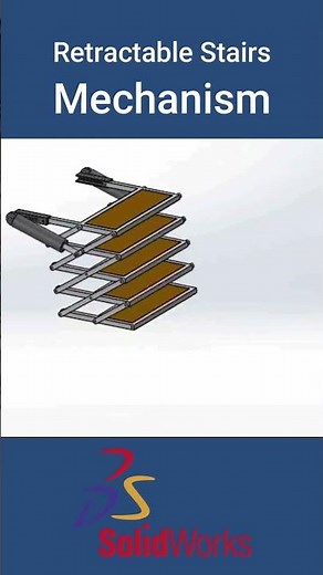 Retractable Stair Mechanism In SolidWorks