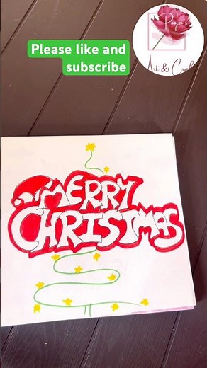 How to Write “Merry Christmas” Beautifully | Easy Christmas Calligraphy for Beginners | DIY Art