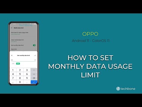 How to Set Monthly Data usage Limit - Oppo [Android 11 - ColorOS 11]