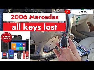 How to program 2000-2014 Mercedes CLK380 all keys lost with Autel IM608 many models supported!