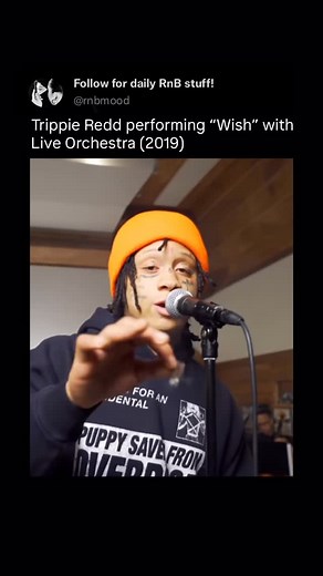 rnbmood on Instagram: "Trippie Redd’s “Wish” has become one of those defining tracks of his catalog — a song that cemented his melodic sound and gave him a true crossover moment. Performed with a live orchestra, the record took on new life, the strings and arrangements revealing its R&B soul beneath the surface. What once felt like a fresh anthem in 2018 now plays back with a sense of nostalgia, reminding listeners of how effortlessly Trippie blurred the line between rap and R&B during that era.