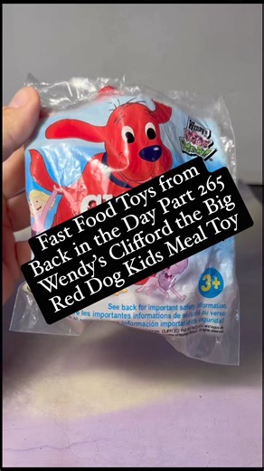 Fast Food Toys from Back in the Day Part 265 - Wendy’s Clifford the Big Red Dog Kids Meal Toy #cliffordthebigreddog #wendys #RetroToys #happymeal #cutetoys #nostalgia | CPJ Collectibles