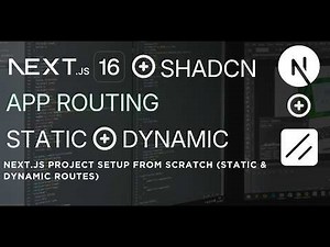 Next.js Project Setup from Scratch (Static & Dynamic Routes) #nextjs