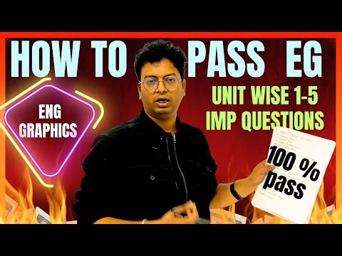 How to pass ENGINEERING GRAPHICS COMPUTER AIDED DRAFTING|btech important questions|#btech