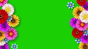 Download Spring Sale Delights with Flat Design Flower Green Screen Templates for free