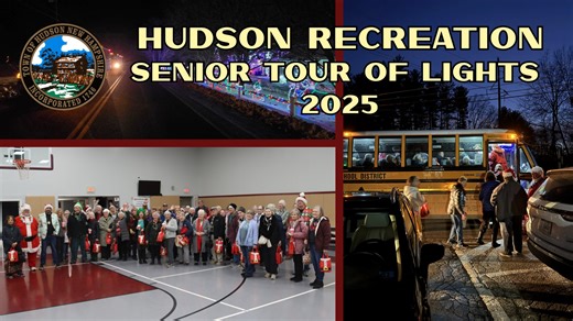Last week, alongside the many festive events happening around town, the Town of Hudson Recreation Department hosted its annual Senior Citizen Tour of Lights! 🎄✨ HCTV was excited to join in on the fun once again this year. Watch the full video below! | Hudson Community Television -NH