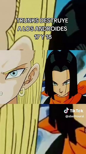 Trunks se Enfrenta a los Androides 17 y 18 en Dragon Ball