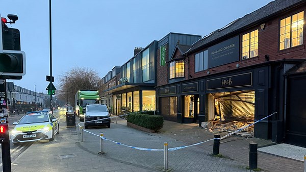 Jesmond police incident: Updates as shopfront smashed and taped off
