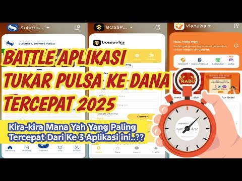 BATTLE OF CREDIT CONVERT APPLICATIONS 2025 | Viapulsa vs Boss Pulsa vs Sukma Convert - Which is F...
