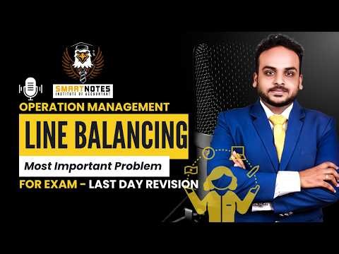 Line Balancing Technique in Tamil 🔥 Most Important Exam Problem #tamil #cma #operationsresearch