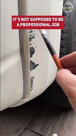 Can you touch up your car in a pinch with acrylic paints and a brush ?