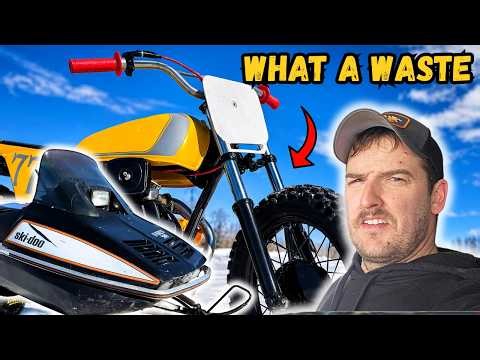 Diesel Bike FAIL + Snowmobile FIX in One Day