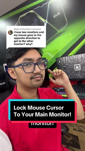Replying to @0xmiimii Here’s a way to lock your mouse cursor on your main monitor!😀💚#advantibahrain #thatshowyoufixthat #pctips #pctutorial #pchacks #pctricks