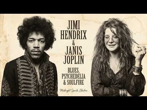Janis Joplin & Jimi Hendrix 🌙 Midnight Blues 1967 | Rare Psychedelic Soul Session